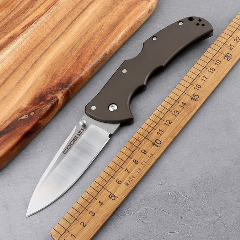 Couteau pliant de cuisine, manche en aluminium, lame avec Code en acier froid, 4 marques S35VN, tactique en plein air, Camping, chasse, survie, EDC ► Photo 1/6