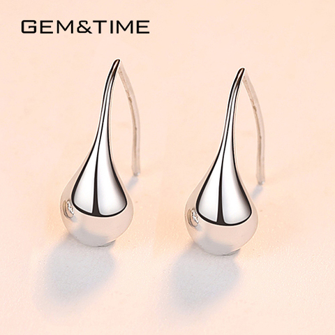 PAG & MAG coréen Waterdrop Design boucles d'oreilles pour femmes 100% en argent Sterling 925 boucles d'oreilles bijoux saint valentin SE0222 ► Photo 1/6