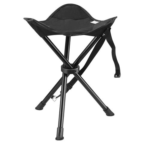 Portable trépied tabouret chaise pliante avec étui de transport pour Camping en plein air marche chasse randonnée pêche voyage 200 lbs Capacit ► Photo 1/6