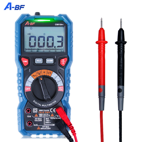 Multimètre numérique A-BF véritable RMS NCV Intelligent courant alternatif gamme automatique voltmètre ampèremètre capacité résistance testeur données tenir ► Photo 1/6