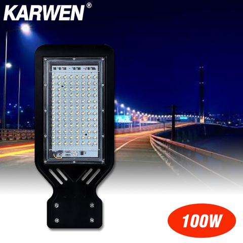 Spot lumineux d'extérieur imperméable conforme à la norme IP65 lampadaire LED 100 éclairage LED, éclairage d'extérieur, idéal pour un jardin, une route, un sentier, 220 W ► Photo 1/6