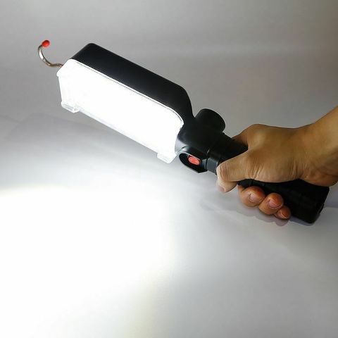 Lampe de poche Portable à 34led, lumière de travail magnétique, lampe d'inspection USB, lanterne Rechargeable 18650 pour tente de Camping ► Photo 1/6