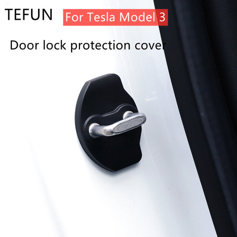 Couvercle de Protection de verrouillage de porte pour Tesla Model 3 X Y, couvercle antirouille, Modification, accessoires de décoration ► Photo 1/6