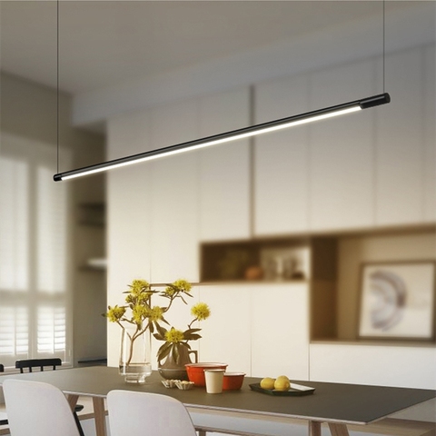 Lampe suspendue en aluminium au design nordique moderne et minimaliste, Luminaire décoratif d'intérieur, idéal pour une salle à manger, une chambre à coucher, un bureau ou un Bar ► Photo 1/6