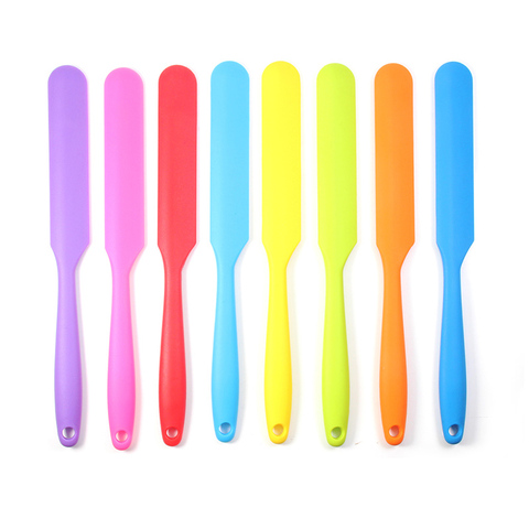 Spatule en Silicone, Résistant À La Chaleur Flexible Non-Bâton, Mince Spatule, Meilleur pour Bocaux, Mélangeur et Plus ► Photo 1/6