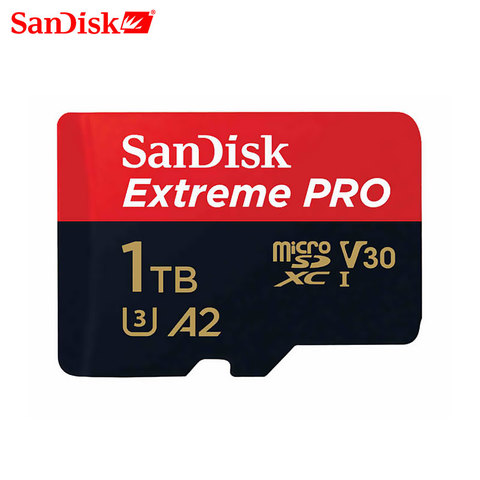 SanDisk Extreme Pro — Carte mémoire flash U3 A2 V30 pour GoPro, micro SD, ultra-haute vitesse d'écriture, capacité de stockage 64 Go 128 Go 512 Go, disponible jusqu'à 1To ► Photo 1/6