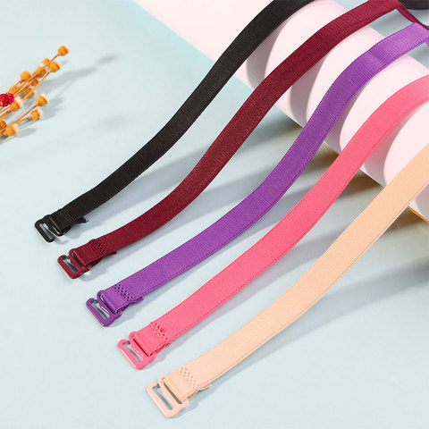 Soutien-gorge élastique couleur bonbon, 1 paire, bretelles croisées, antidérapantes, réglables, pour filles ► Photo 1/6