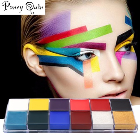 Peinture à l'huile de tatouage Flash, peinture de corps, Pigment d'art, fête à thème d'halloween, robe fantaisie, outil de maquillage, vente en gros ► Photo 1/6