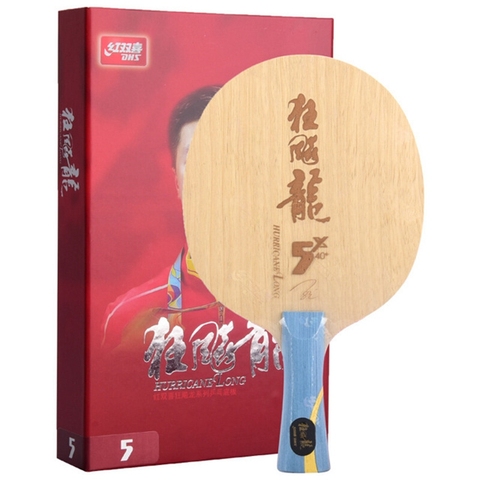 DHS ouragan Long 5 / Long 5x raquette lame de tennis de table expédition avec boîte d'origine originale Arylate carbone ping-pong batte de ping-pong ► Photo 1/6