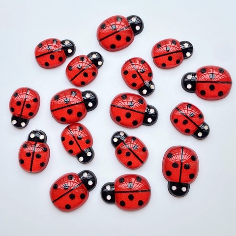 Mini insectes mignons en résine, 40 pièces, Cabochon à dos plat pour Scrapbooking, embellissements au Center du nœud de cheveux, accessoires de bricolage F8 ► Photo 1/6