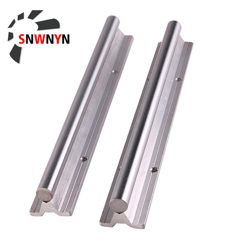 Rail de guidage linéaire SBR10 SBR12 SBR16 SBR20 200-1000mm, 2 pièces, tige d'arbre de Rail linéaire entièrement supportée pour pièces CNC D10 D12 D16 d20 mm ► Photo 1/6