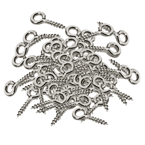 200 pièces blanc K vis oeil broches oeillets vis pour porte-clés bijoux assortiment ► Photo 1/6