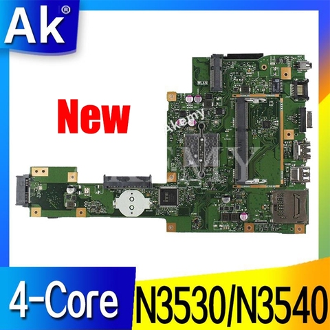 Nouveau! AK X553MA carte mère d'ordinateur portable pour For Asus X553MA X553M A553MA D553M F553MA K553M Test carte mère originale N3530/N3540 4 cœurs CPU ► Photo 1/5