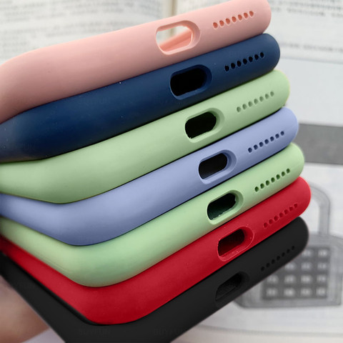 Pour Xiaomi Mi 10 T Pro étui Silicone liquide mat couverture de téléphone souple sur Xiomi 10 T Lite Mi10T lumière Mi10 T10 plaine Coque colorée ► Photo 1/6