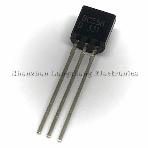 Lot de 100 transistors BC558 BC558B TO-92, 0,1a/30V ► Photo 1/1