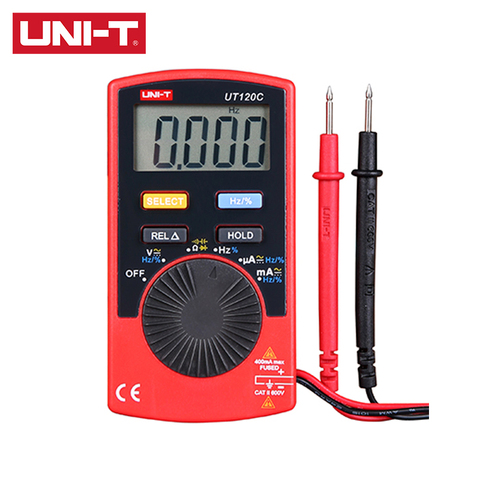 UNI-T UT120A/UT120B/UT120C multimètre numérique de poche fonction de Test de courant alternatif/cc REL mesure Relative ► Photo 1/6