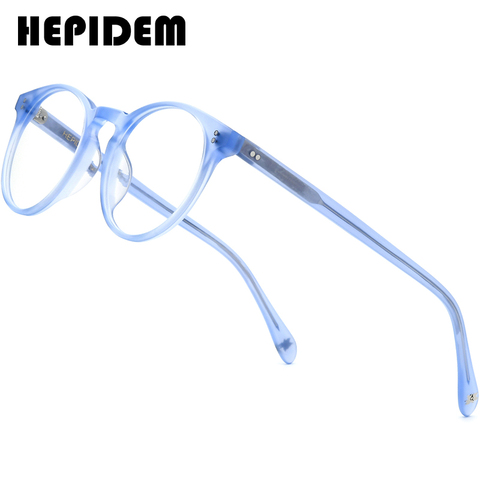 Hepidec – lunettes optiques en acétate, monture ronde, Vintage, pour hommes, myopie, Prescription, 2022, 9113 ► Photo 1/6