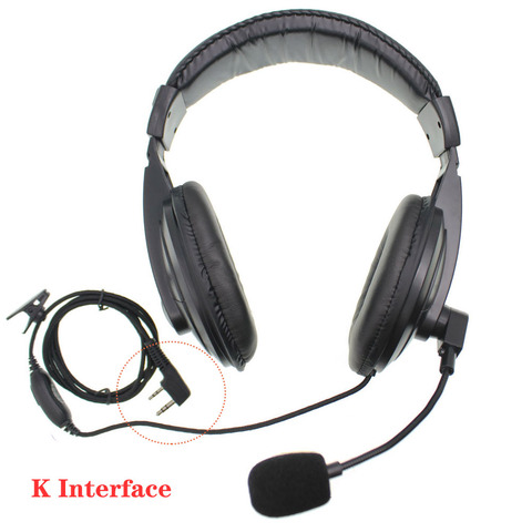 Écouteurs mains libres mains libres et Radio bidirectionnelle PTT Baofeng, casque Vox UV-5R UV-82 ► Photo 1/5