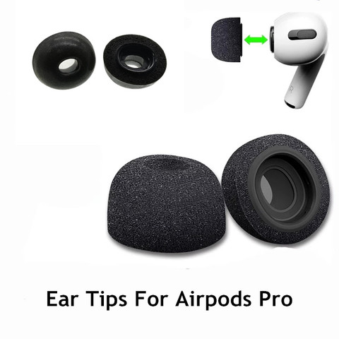 Embouts d'oreille en mousse à mémoire de forme pour Apple Airpods Pro écouteurs bouchons d'oreilles coussinets de remplacement étui pour Apple Air pods Pro manchon pour écouteurs ► Photo 1/5