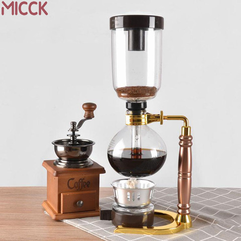 MICCK haute qualité 3 tasses Syphon Pots café bouilloire ensemble de pot filtre Syphon cafetière thé Siphon résistant à la chaleur ménage Pot ► Photo 1/6