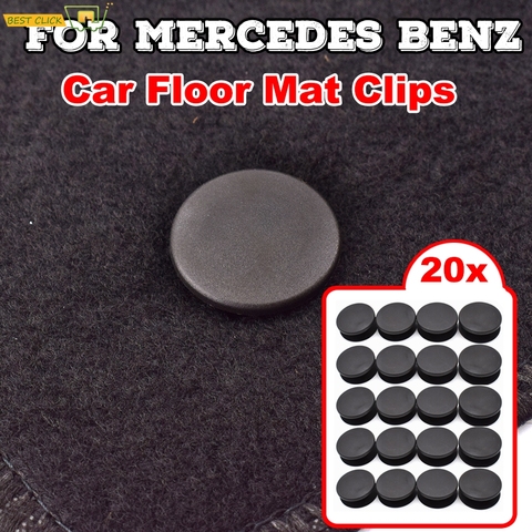Pinces de fixation pour tapis de voiture, 20 pièces, Clips de fixation pour Mercedes Benz amg W205 W245 X164 W140 X156 ► Photo 1/6