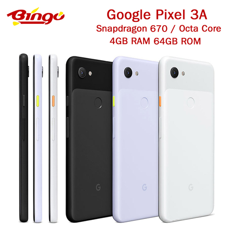 Smartphone d'empreinte digitale d'origine Google Pixel 3A 4G LTE 5.6 