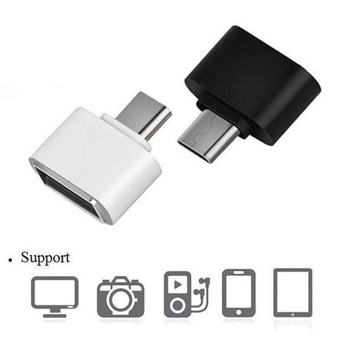 Câble de téléphone général données OTG adaptateur Micro USB 2.0 V8 téléphone portable caméra TV Android pour Huawei Xiaomii Samsung noir blanc ► Photo 1/6