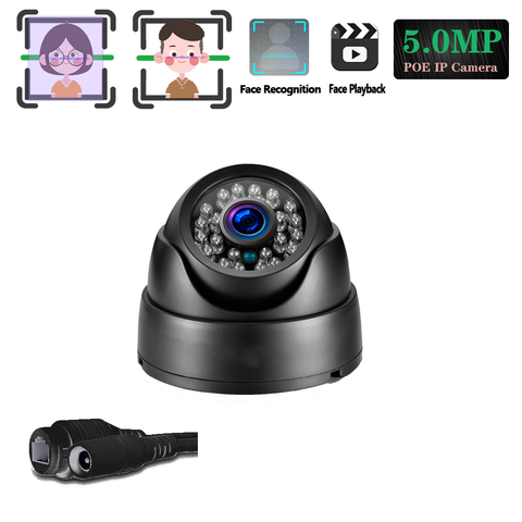 XMEye – MINI caméra de Surveillance dôme en métal, grand Angle de 3.6mm, HD, 5 mp, réseau PoE, CCTV, IP66, ONVIF, infrarouge ► Photo 1/6