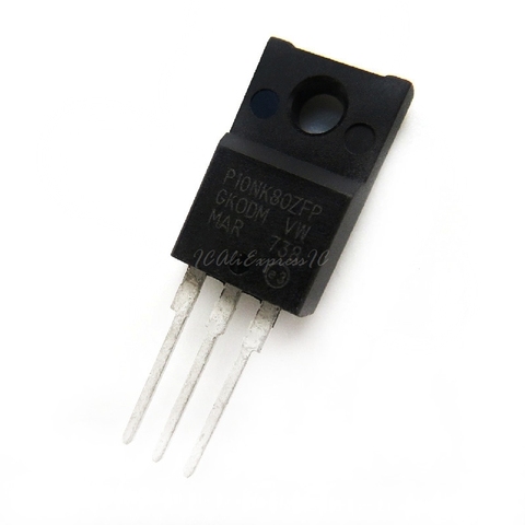 10 pcs/lot 10N80 P10NK80ZFP STP10NK80ZFP TO-220 10A / 800V LCD transistor à effet de champ MOS nouveau original En Stock ► Photo 1/1