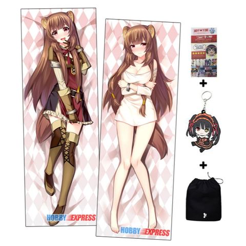 Oreiller de corps à câliner, dessin animé japonais, Dakimakura, Otaku, Waifu, personnage du dessin animé japonais, Raphtalia ► Photo 1/5