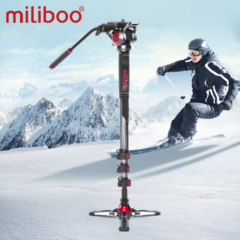 Miliboo MTT705 aluminium Portable tête fluide caméra monopode pour caméscope/DSLR support professionnel vidéo trépied 72 