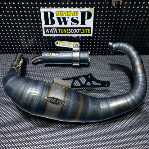 JISO DIO50 tuyau d'échappement emballage silencieux RRGS réglage mise à niveau moteur 125cc - 135cc Dio 50 mise à niveau BWSP performance pièces de course ► Photo 1/5