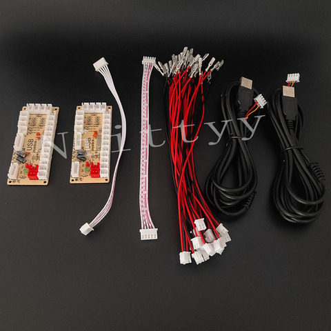 Encodeur USB sans délai pour PC, Joystick avec support filaire led pour contrôle de bâton de combat, Kit de bricolage pour borne d'arcade ► Photo 1/5
