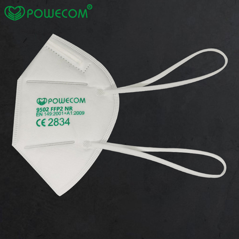 Powecom – masque facial de sécurité, Style bandeau, respirateur, avec Filtration à 95%, véritable, FFP2 ► Photo 1/6