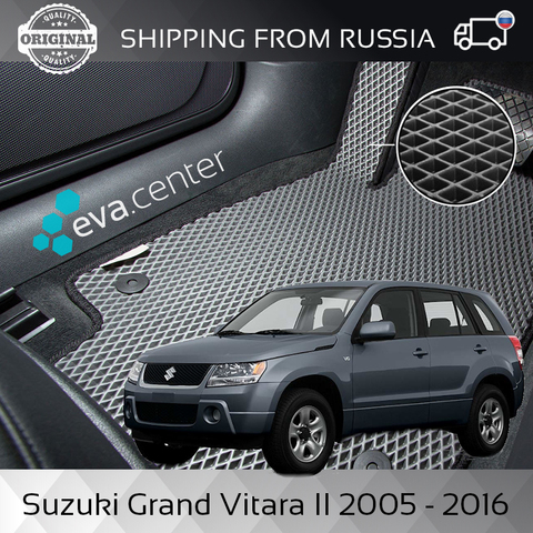 Tapis de voiture EVA pour Suzuki Grand Vitara II 2005-2016 ensemble de 4x tapis et cavalier ► Photo 1/3