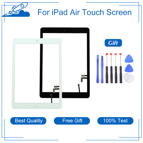 Meilleure qualité pour iPad Air 9.7 ''A1474 A1475 A1476 LCD écran tactile extérieur numériseur avant verre écran tactile remplacement ► Photo 1/6