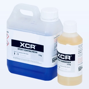 Résine époxy cristal clair UV XCR kit professionnel 500gr artisanat, réparations à la maison, fibre de carbone ► Photo 1/1