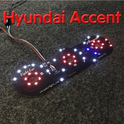 Hyundai Accent 2. Panneau de lumière d'unité de commande de poêle à led ► Photo 1/4