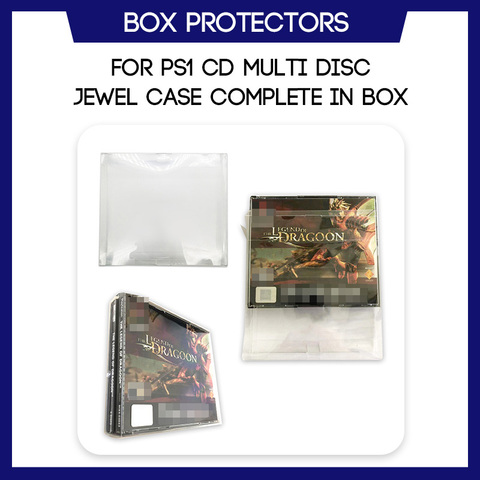 Boîte de protection pour PS1 CD Multi disque, étui à bijoux CIB complet en boîte de jeu personnalisé, étui en plastique transparent ► Photo 1/5