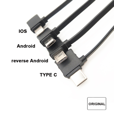Ligne de câble de données de télécommande d'origine pour DJI Mavic Pro 2 Mini 2 Air 2 fils Connet Android Micro USB type-c IOS ► Photo 1/6