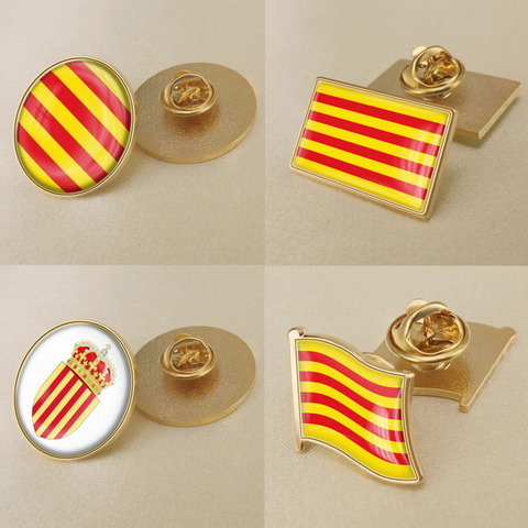 Broche/Badges/épinglettes de drapeau de la communauté autonome d'espagne ► Photo 1/5