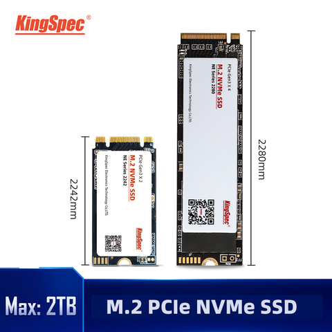 KingSpec – disque dur NVMe SSD, M.2, pcie, avec capacité de 120 go, 240 go, 1 to, 2 to, pour ordinateur de bureau, Lenovo ► Photo 1/6