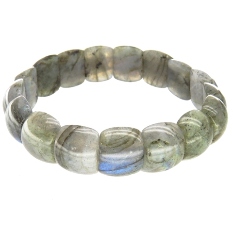 Bracelet labradorite naturel Madagascar bande coupe pierres naturelles labradorite article n ° 2622 ► Photo 1/3