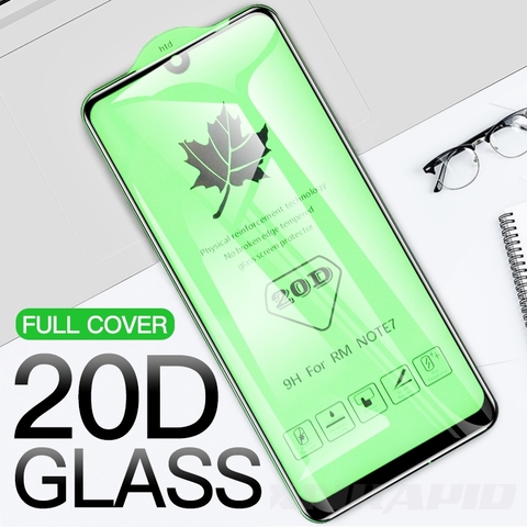 Verre trempé 20d, revêtement adhésif complet de protection pour mi 7a 8 8a 9 9a 9c note 7 8pro note 8t mi note 10lite ► Photo 1/6