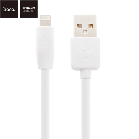 Câble USB 2.1a HoCo X1 câble de charge rapide pour Apple (L = 1 m/2 m/3 m) (blanc) ► Photo 1/4