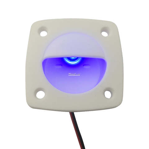 Sealux – lumières LED de courtoisie, couleur bleue avec coque blanche, Nylon stabilisé aux UV pour bateau et Yacht marin ► Photo 1/6