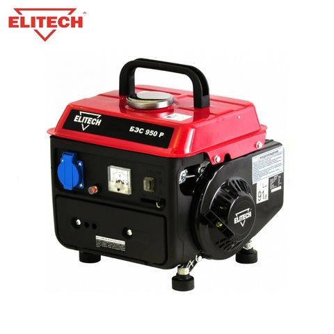 Générateur essence ELITECH бс 950Р alimentation des appareils ménagers source de secours pendant les pannes de courant centrales Diesel ► Photo 1/1