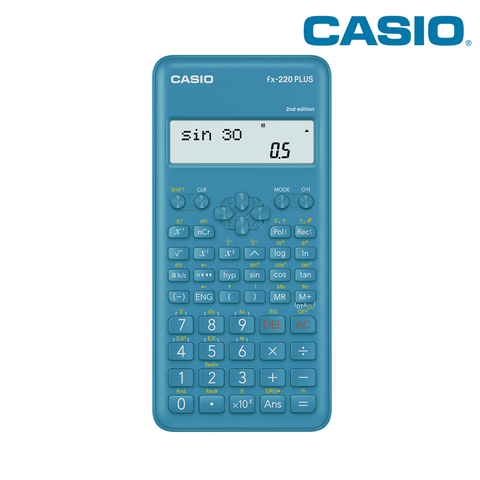 Calculatrice scientifique Casio fx-220plus-2 avec batterie solaire non programmables est autorisé pour орфографии 181 fonction ► Photo 1/4