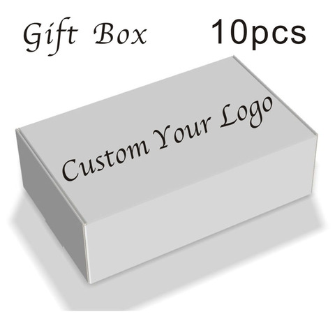 10 pièces/lot 11.5x7x3.5cm Logo personnalisé coffrets cadeaux bonbons personne emballage boîte Kraft à la main emballage boîte pour faveur de fête de mariage ► Photo 1/6