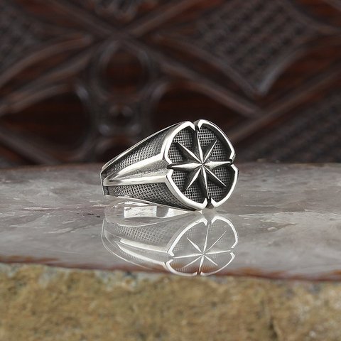 Bague en argent Sterling 925 pour hommes, bagues de toutes tailles ► Photo 1/3